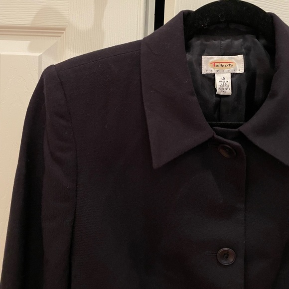 Talbots Wool Navy Tailored Blazer - Picture 7 of 12